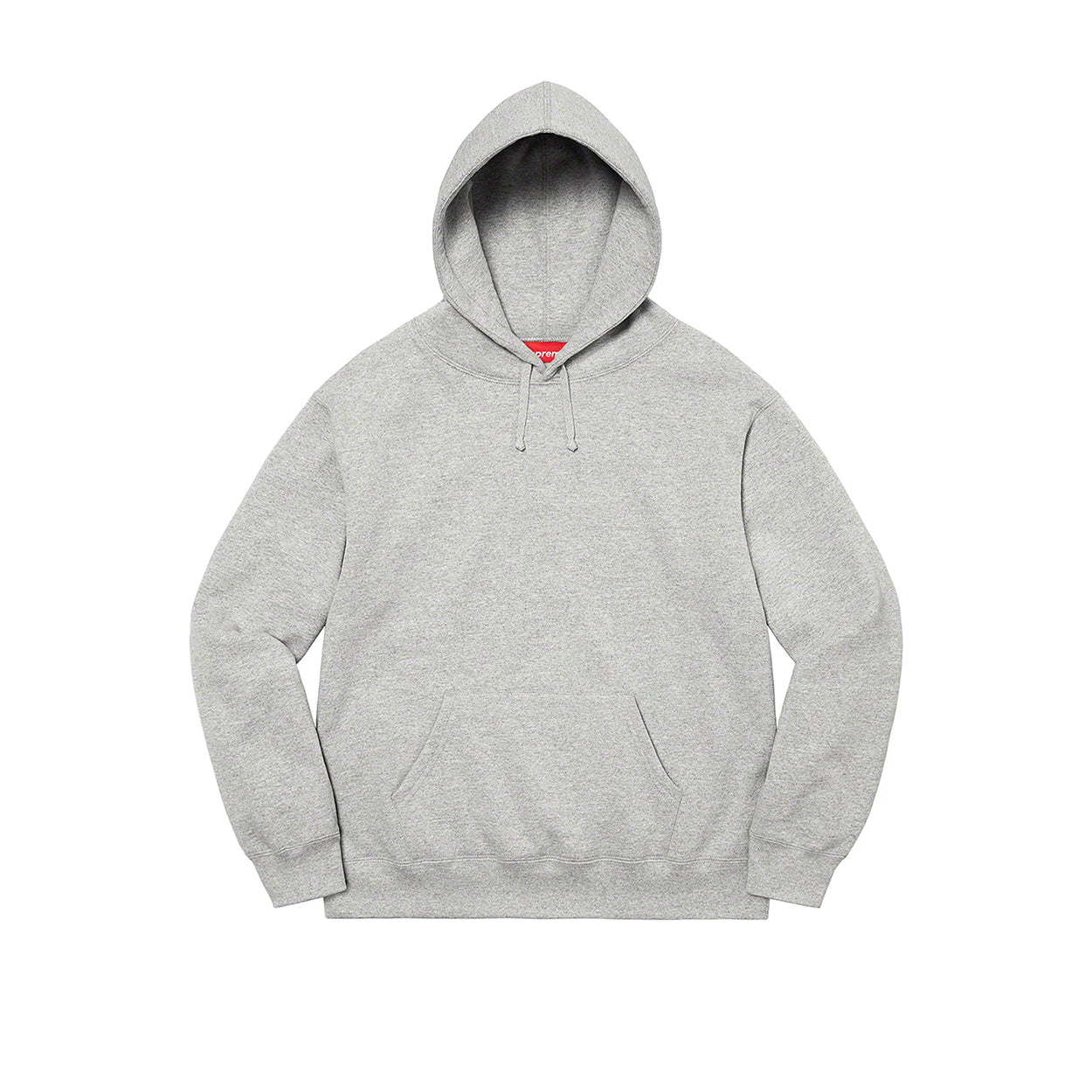 SATIN APPLIQUE HOODED SWEATSHIRT