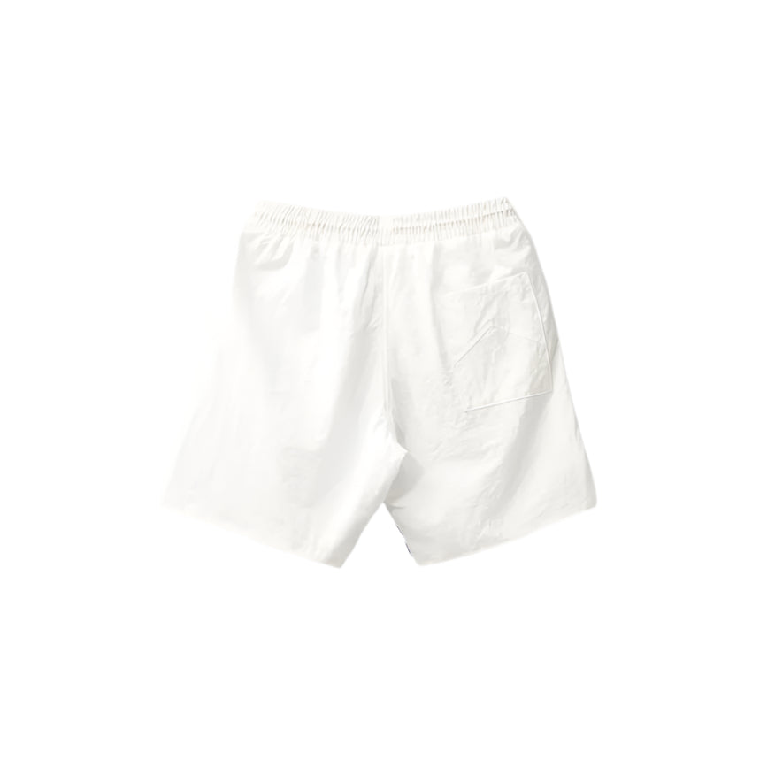 WHITE LOGO TRACK  SHORT