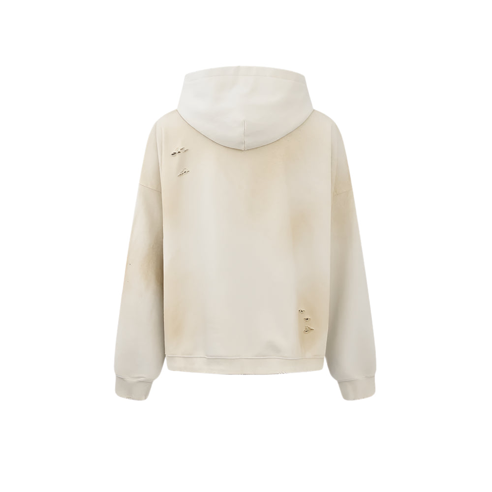 WINDOWS24 RETRO DISTRESSED HOODIE
