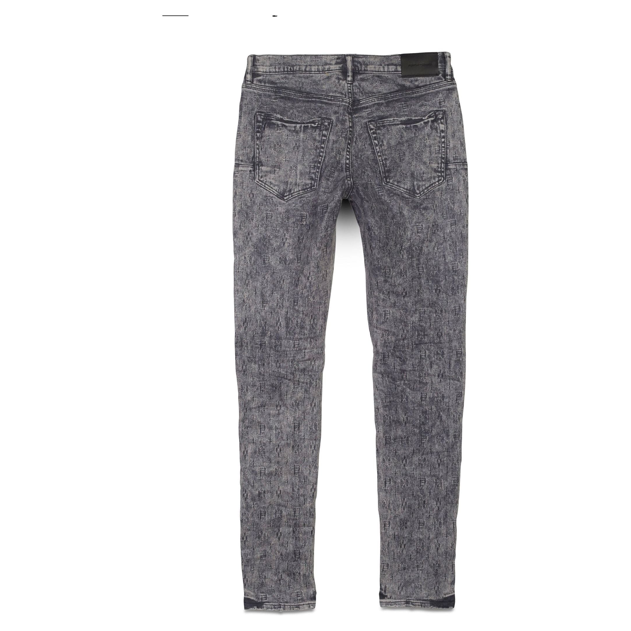 PURPLE JEAN "GREY MONOGRAM JACQUARD"