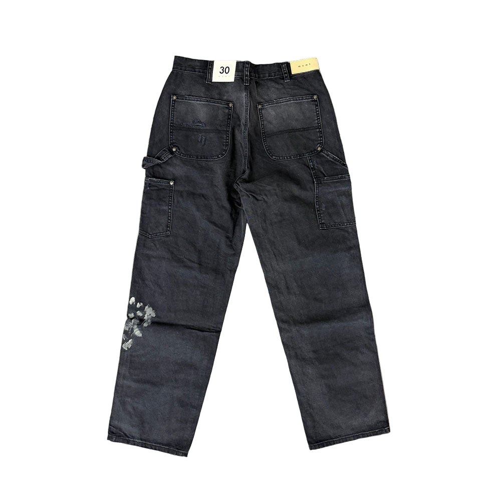 FADED DISTRESSED CARPENTER PANTS